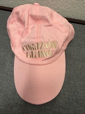 Pink "Corazón Latino" Embroidered Baseball Cap
